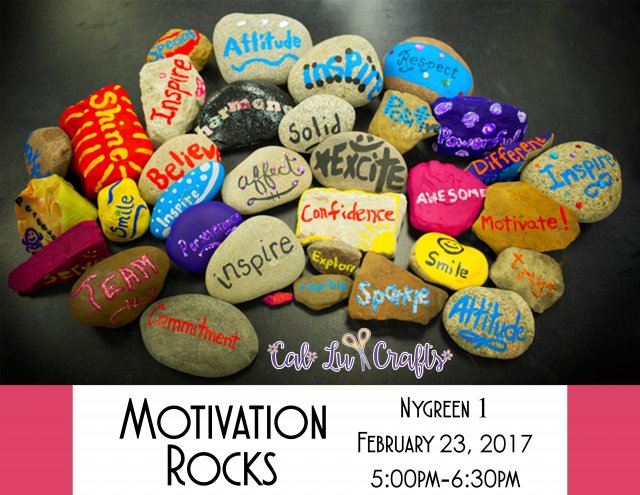 Cal Lu Crafts Club: Motivation Rocks
