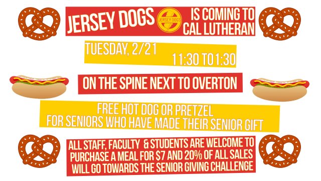 Senior Thank You & Giving Challenge presents Jersey Dogs