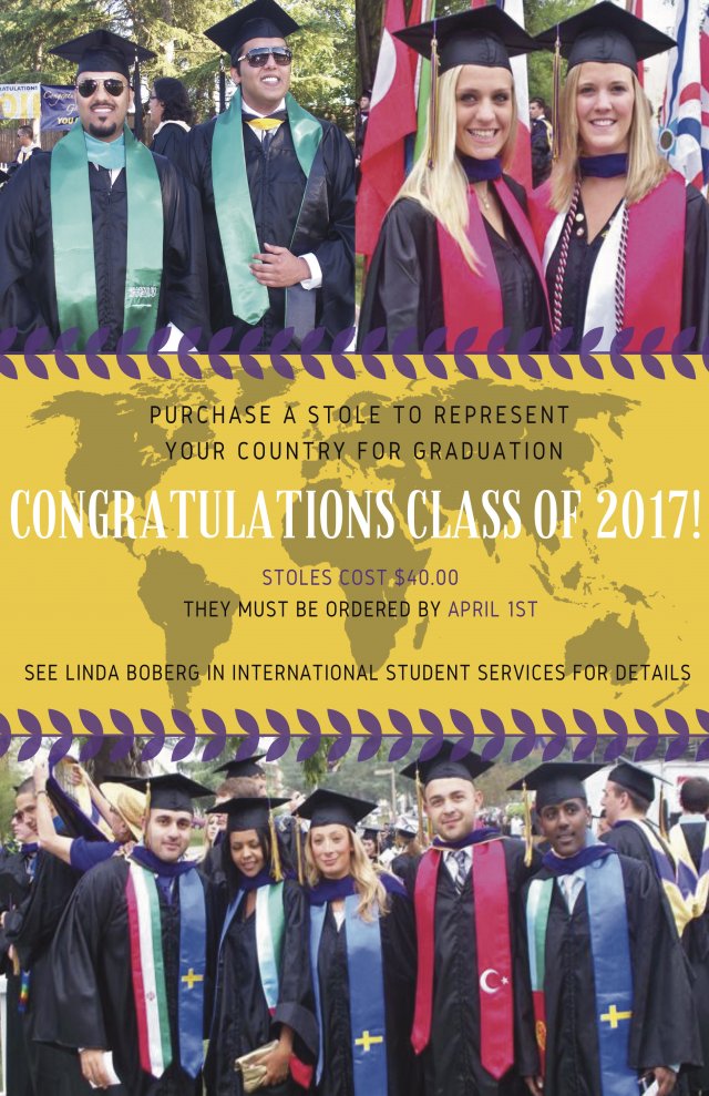 International Stoles Available For Commencement! 