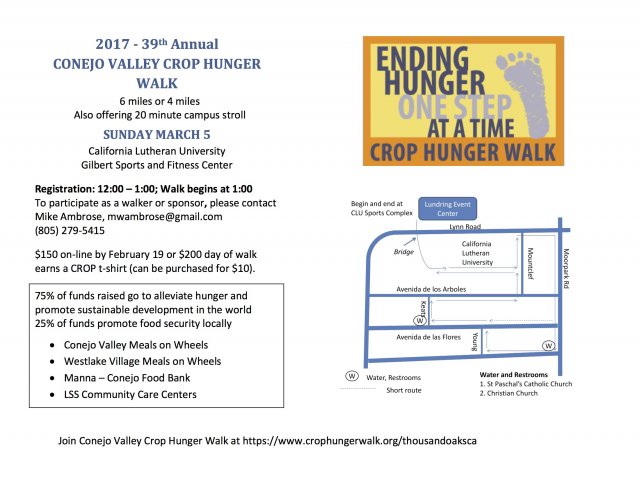 Conejo Valley Crop Hunger Walk 