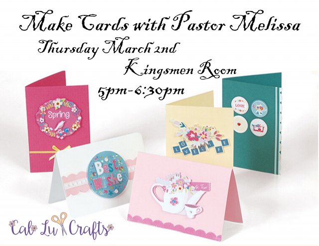 Crafts Club: Making Cards with Pastor Melissa