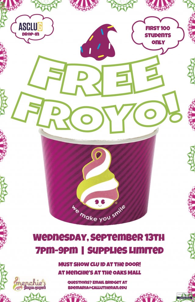 ASCLUG Presents: Menchie's Drop in