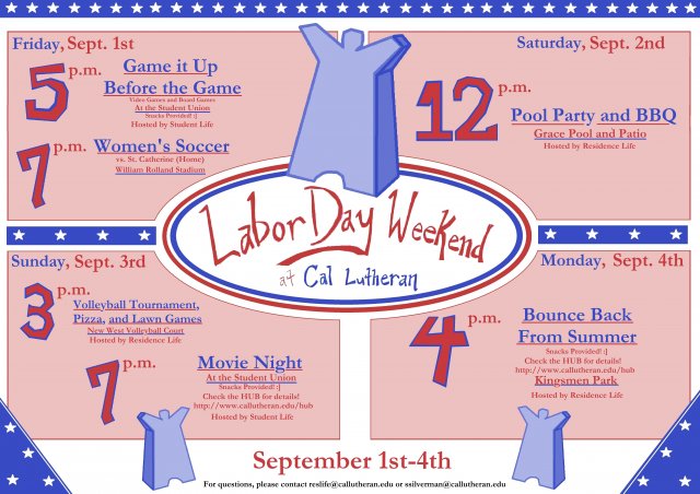 Bounce Back From Summer - Labor Day Weekend at Cal Lutheran