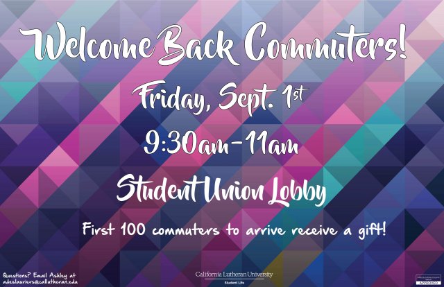 Commuter Welcome Back