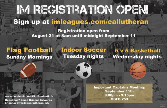 Intramural Registration Closes