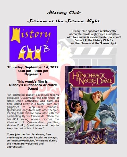 History Club: Scream at the Screen Night