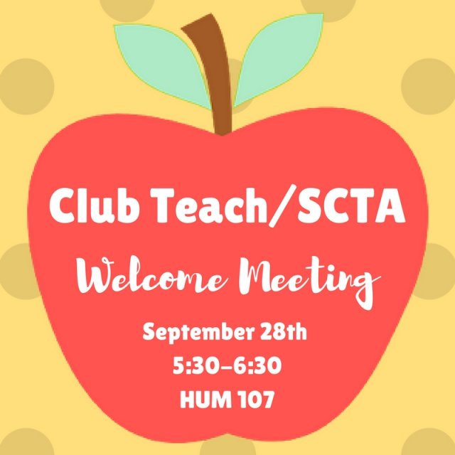 Club Teach/SCTA Welcome Meeting