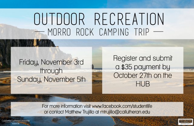 Outdoor Recreation Camping Trip Tabling