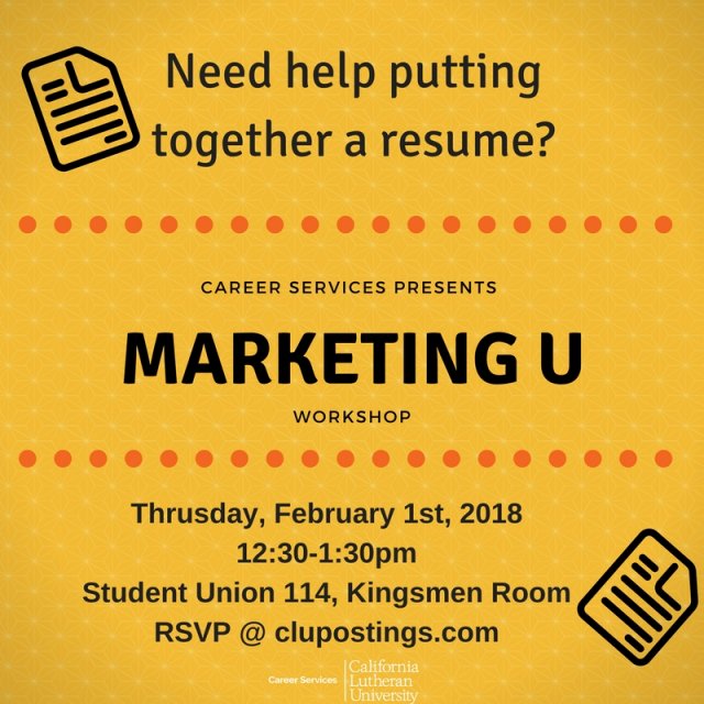 Marketing U: How to Create an Epic Resume