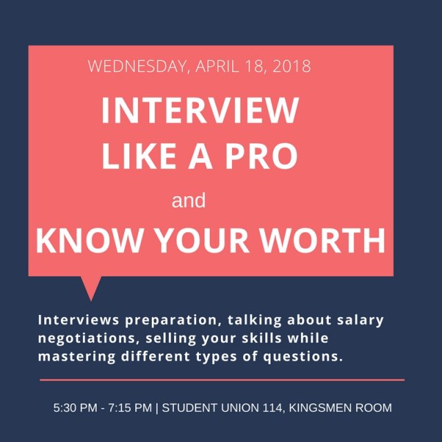 Interview Like a Pro/Know Your Worth