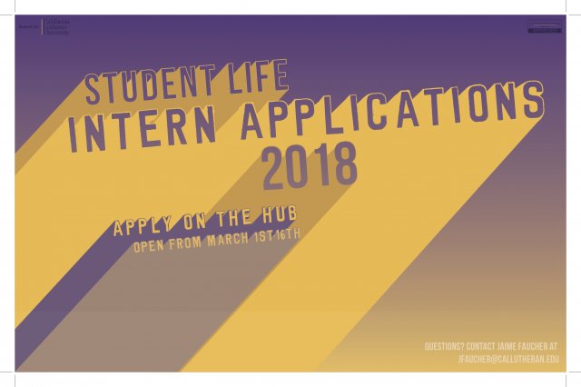 Student Life Intern Applications