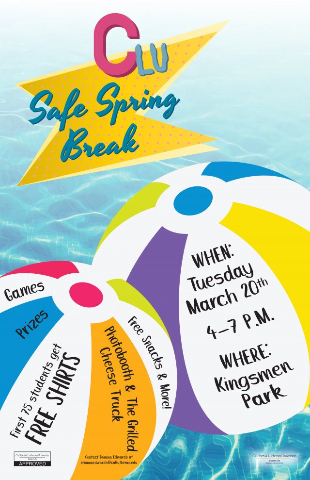 Safe Spring Break (Moved to the Student Union)