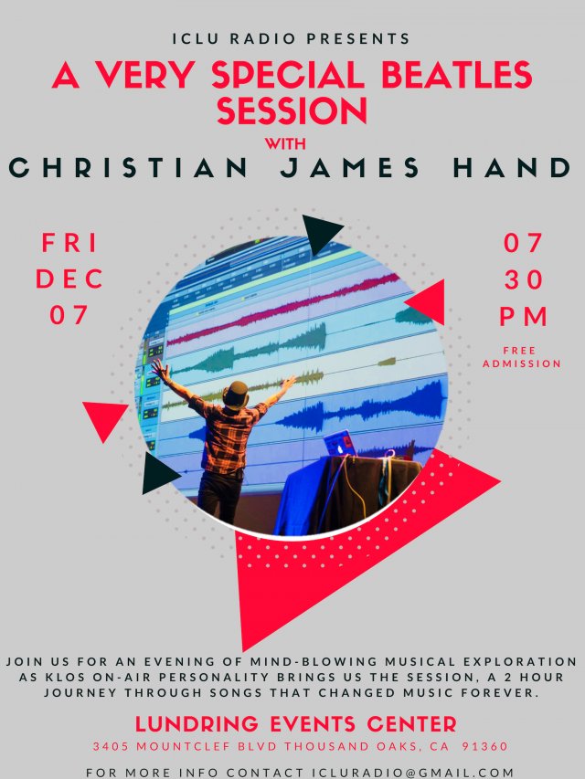 iCLU Radio Presents, A Very Special Beatles Session with Christian James Hand