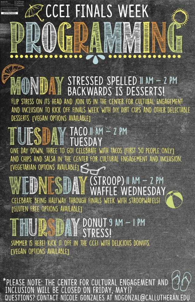 Stressed Spelled Backwards is Desserts