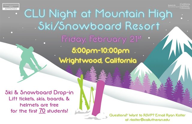 CLU Night at Mountain High Winter Resort