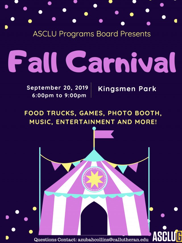 ASCLUG Presents: Fall Carnival 