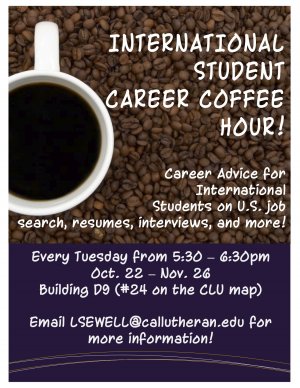 International Student Career & Coffee Hour