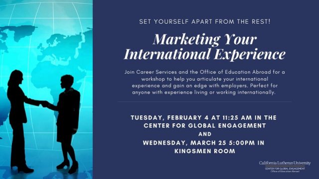 Marketing Your International Experience