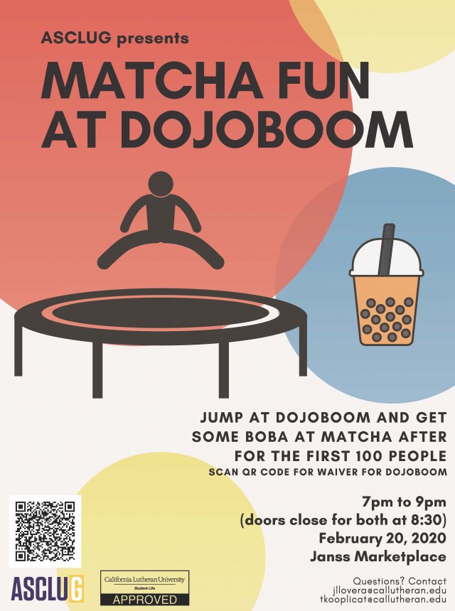 ASCLUG Presents: MATCHA FUN AT DOJOBOOM