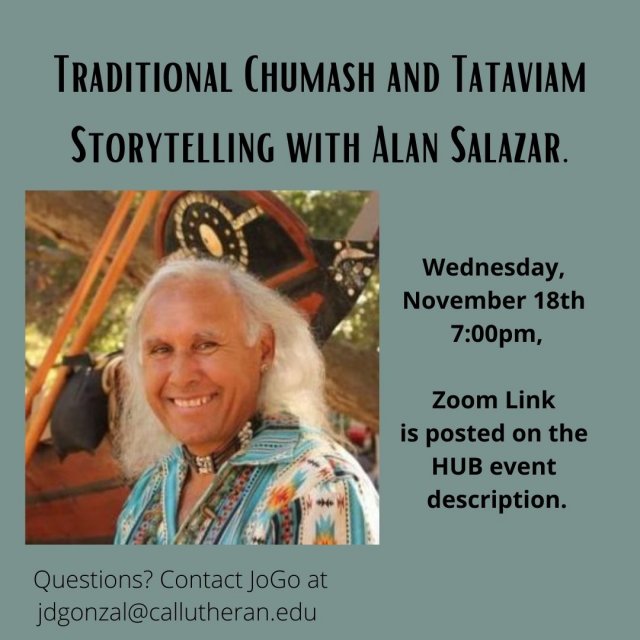 Traditional Chumash and Tataviam Storytelling with Alan Salazar.