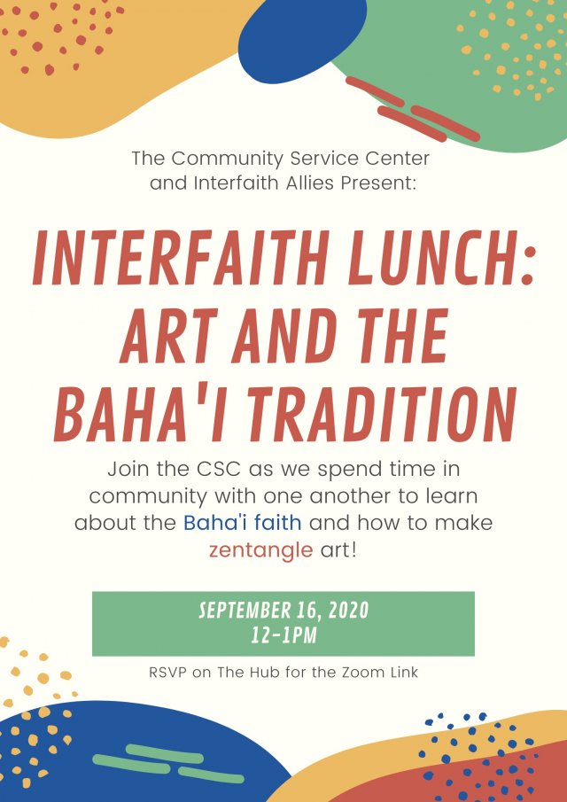 Community Service Center: Interfaith Lunch Series