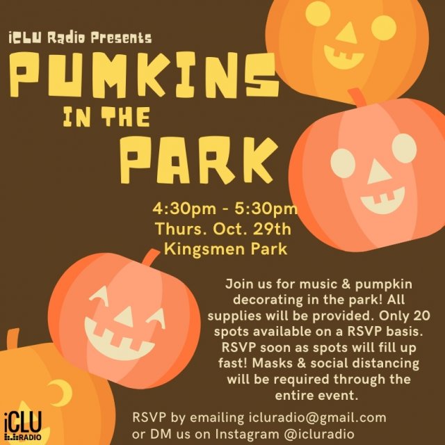 iCLU Radio Presents Pumpkins in the Park