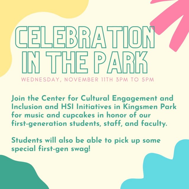 First-Gen Celebration in the Park 