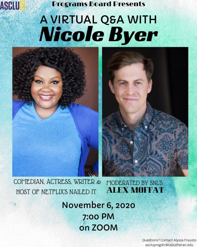 Virtual Q&A with Nicole Byer - moderated by SNL's Alex Moffat