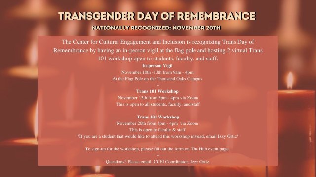 Transgender Day of Remembrance 