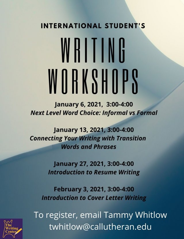 International Writing Workshop: Next Level Word Choice: Informal vs. Formal Language