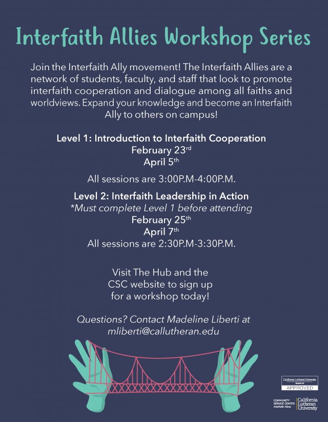 Interfaith Allies Workshop Level 2: Interfaith Leadership in Action