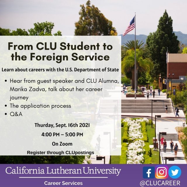  From CLU Student to Foreign Service
