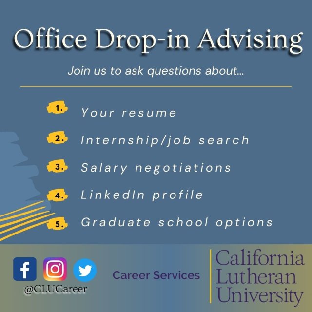  Office Drop-in Advising