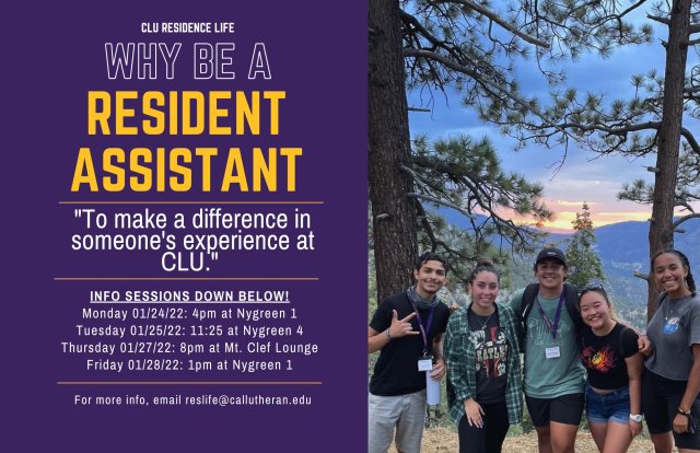 Resident Assistant Selection Process Interest Session