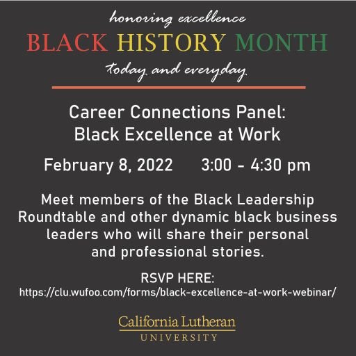 Career Connections Panel: Black Excellence at Work