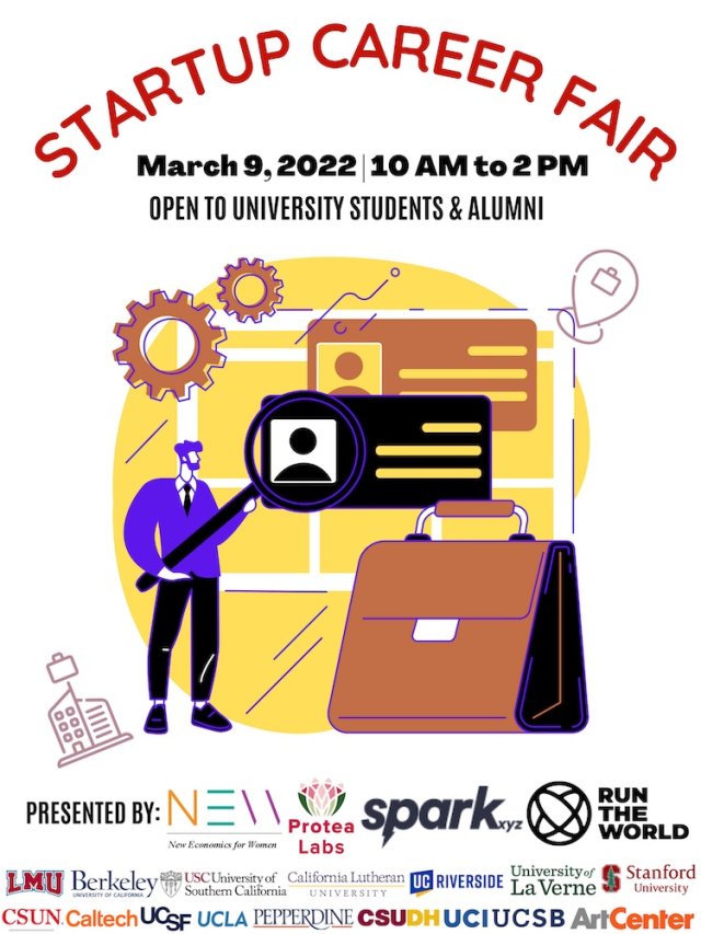 Startup Career Fair (virtual) California Lutheran University