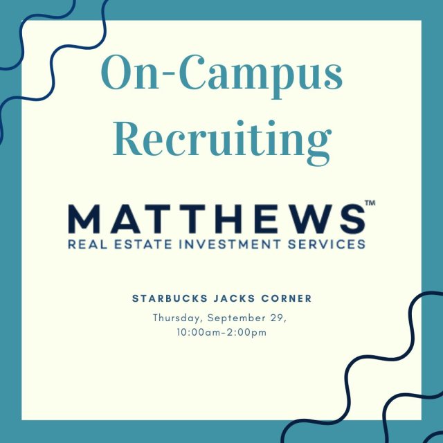 Matthews Real Estate Investment Services Recruitment Table California