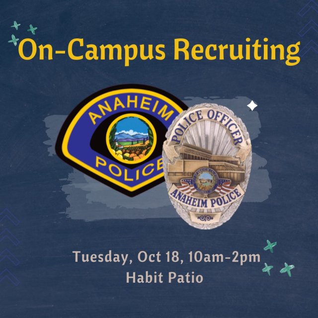 Anaheim Police Department Recruitment Table