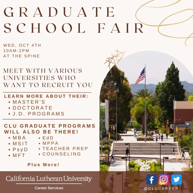 Graduate School Fair Cal Lutheran