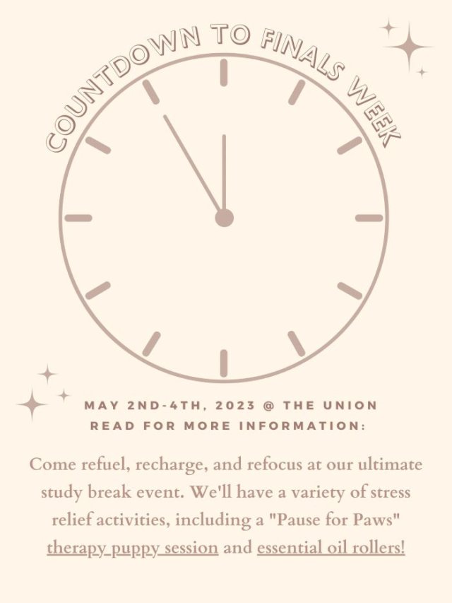 Countdown To Finals Week