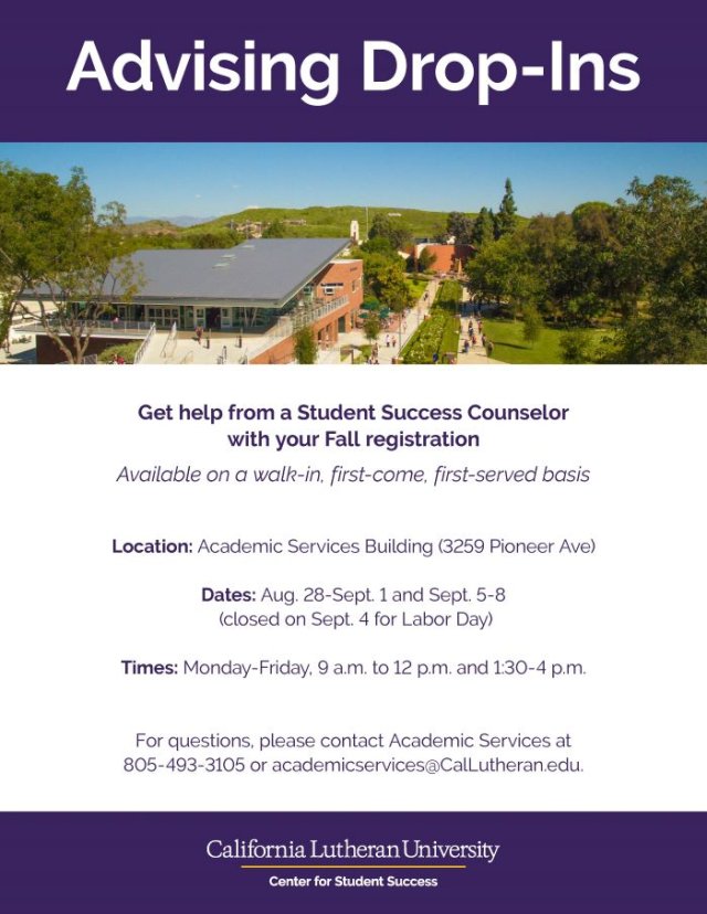 Advising Drop-Ins