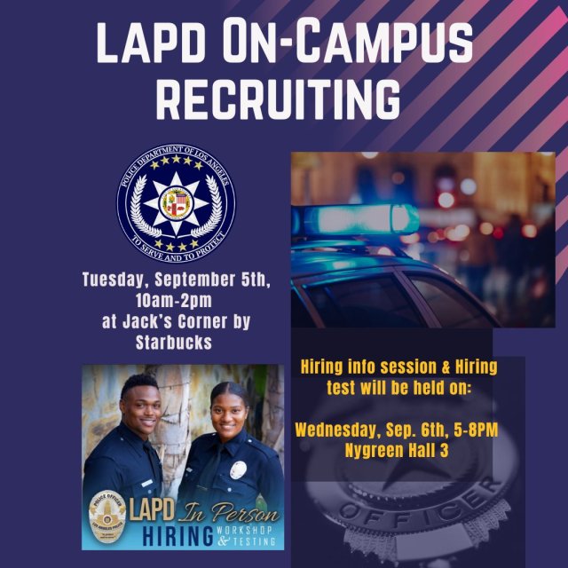 LAPD Employer Recruitment Table 
