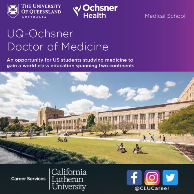 The School of Medicine of the University of Queensland Info Table 
