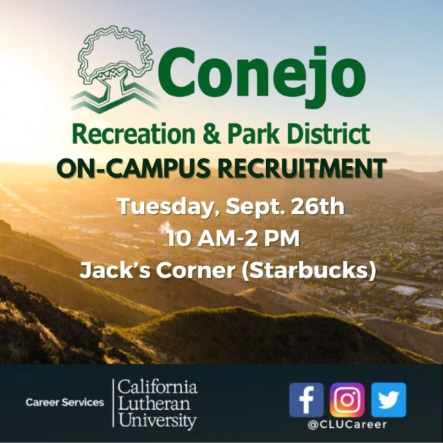 Conejo Recreation and Park District Employer Recruitment Table 