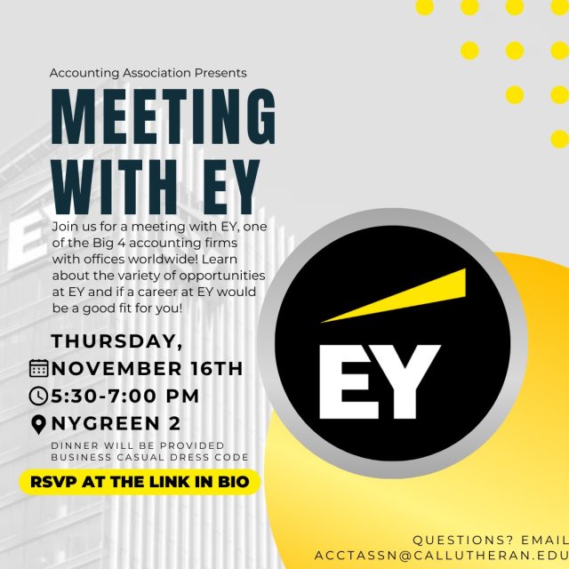 Accounting Association Event: Meet with Ernst & Young