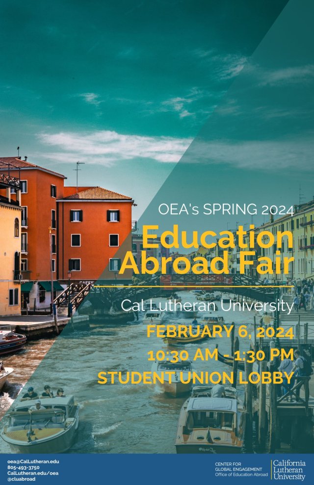 OEA Education Abroad Fair, Spring 2024