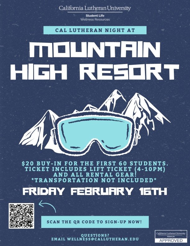 CLU Night at Mountain High Resort!