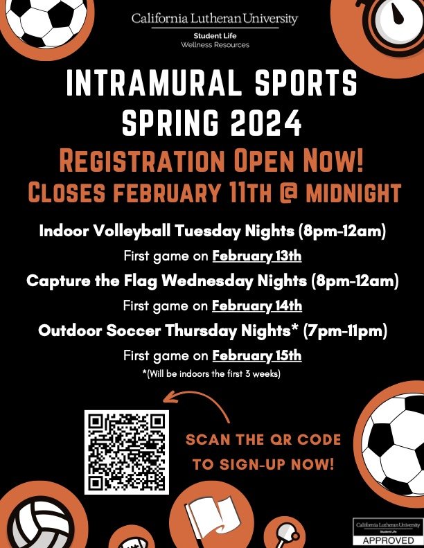 Spring Intramural Sports Registration 