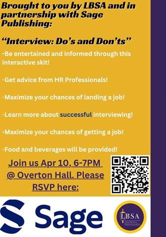 Interview Do's and Don'ts with LBSA and Sage Publishing