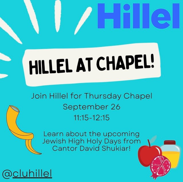 Hillel at Chapel!